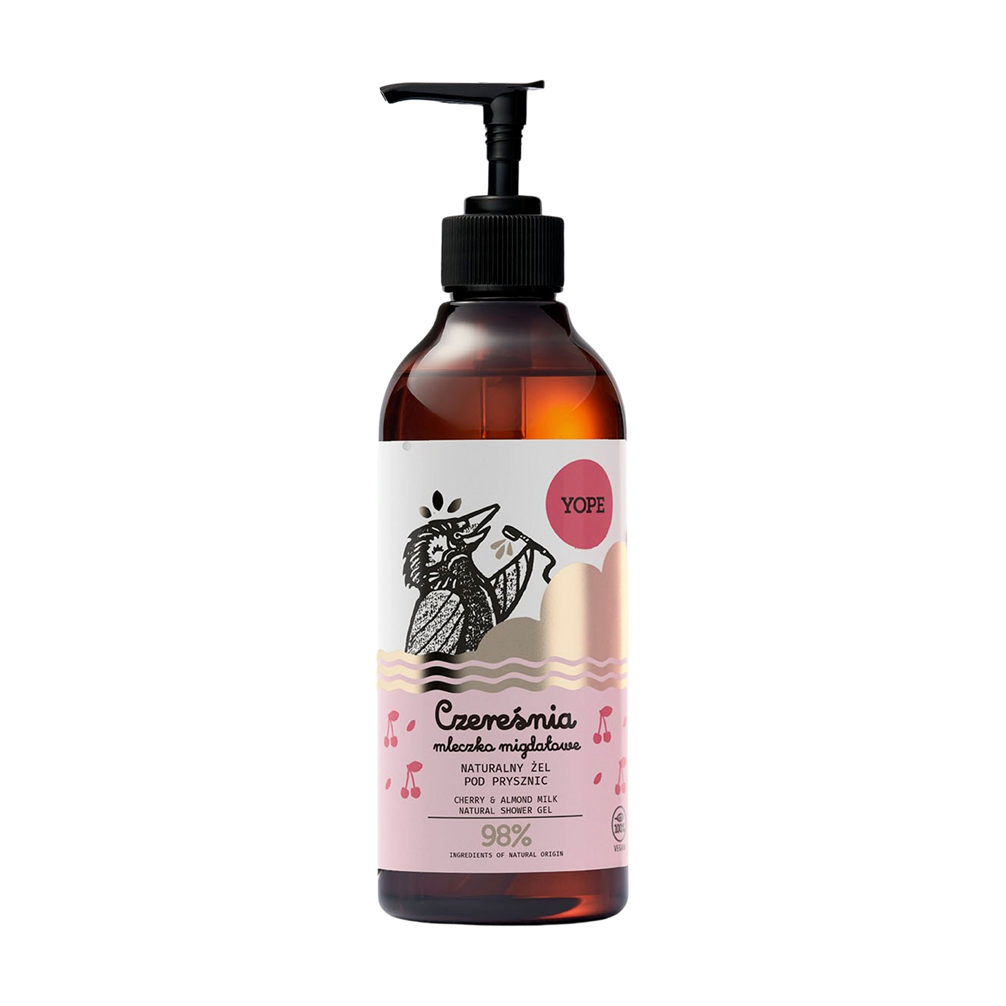 Гель для душу Yope Cherry &amp; Almond Milk Natural Shower Gel, 400 мл