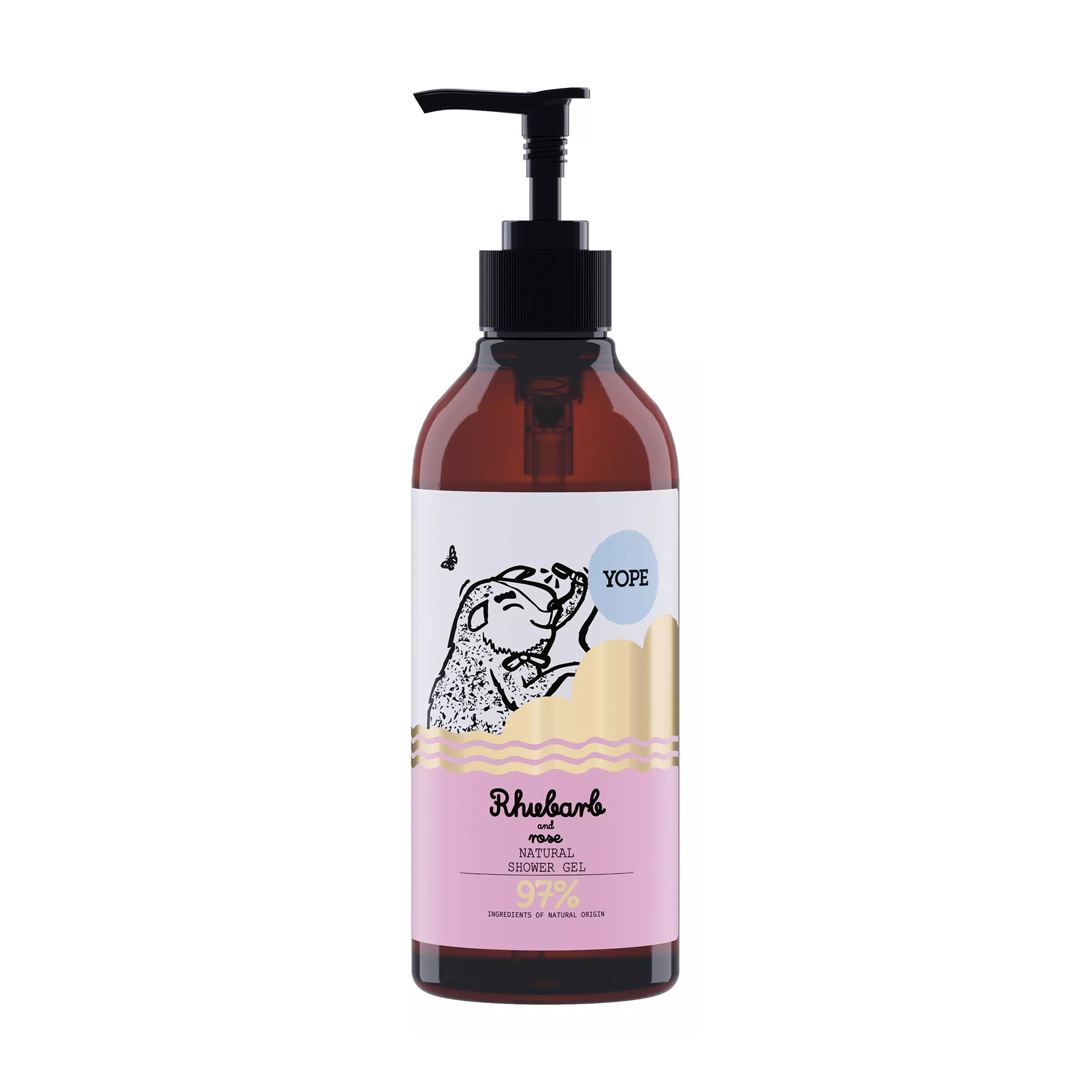 Гель для душу Yope Rhubarb And Rose Natural Shower Gel, 400 мл