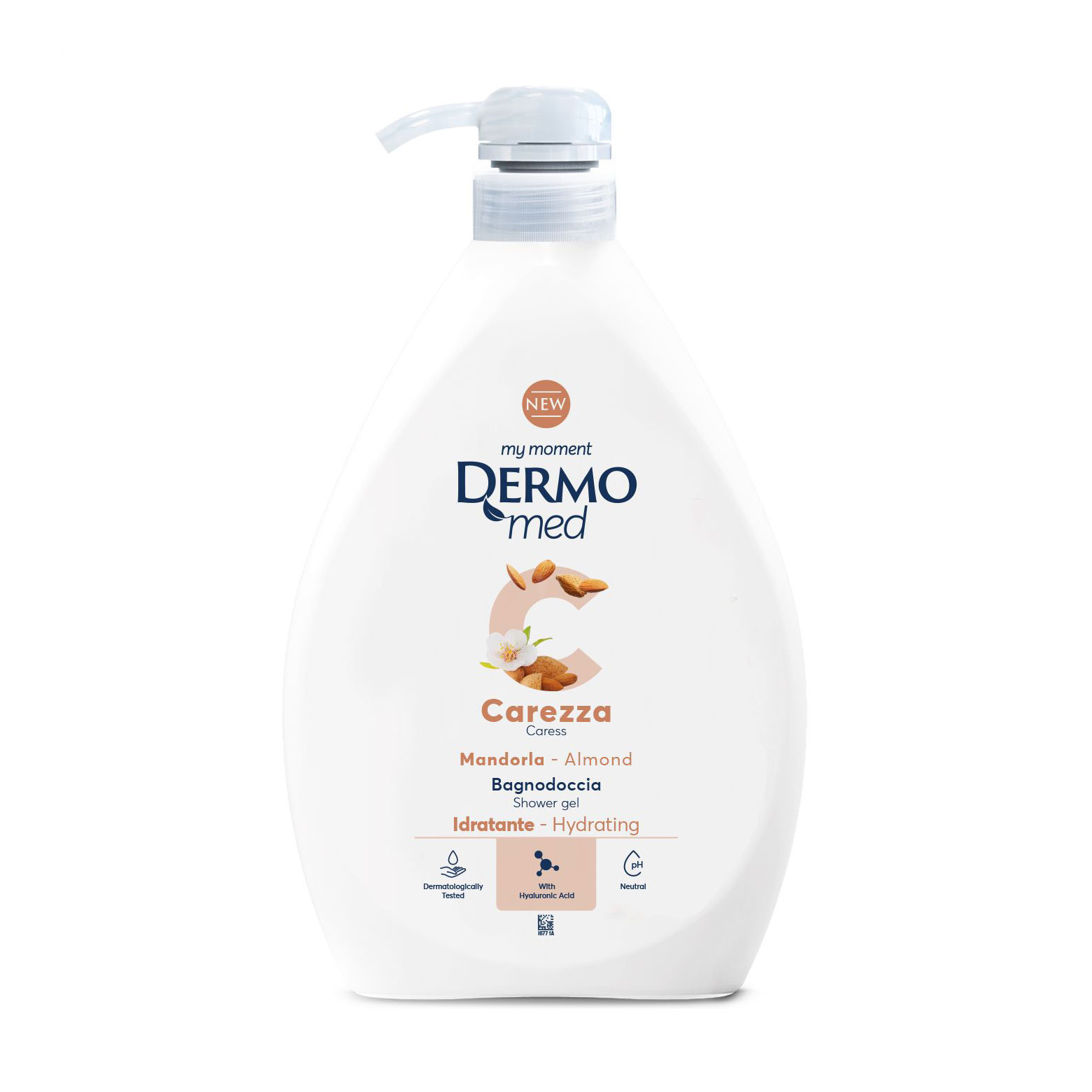 Гель для душу жіночий DermoMed Caress Almond Shower Gel Лагідний, 1 л
