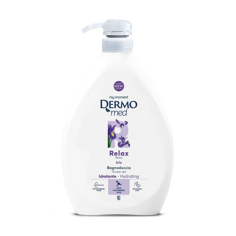 Гель для душу жіночий DermoMed Relax Iris Shower Gel Релакс, 1 л