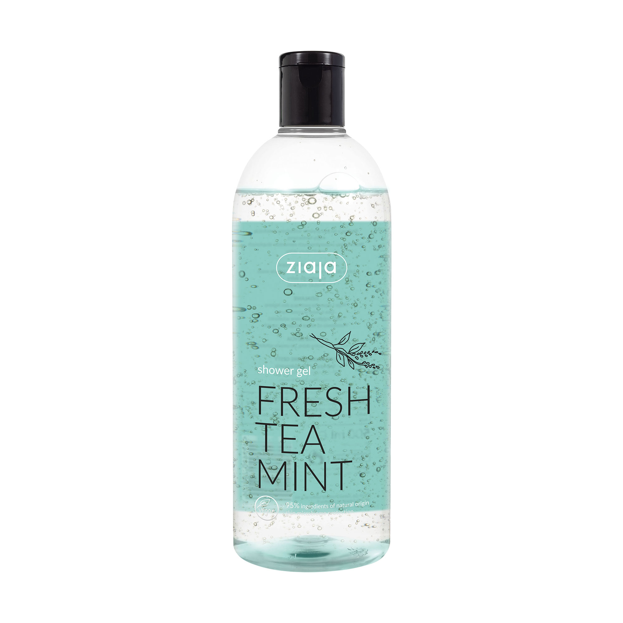 Гель для душу Ziaja Fresh Tea Mint Shower Gel Освіжувальний м`ятний чай, 500 мл