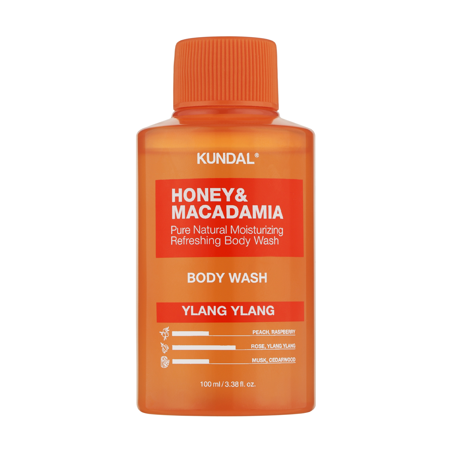 Гель для душy Kundal Honey &amp; Macadamia Body Wash, Ylang Ylang, 100 мл