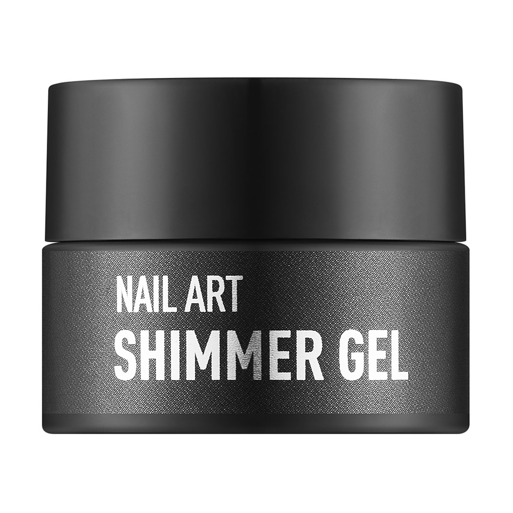 Гель для дизайну нігтів NUB Shimmer Gel із шимером, 01 Золотий голографічний мікс блискіток і конфетті, 5 г