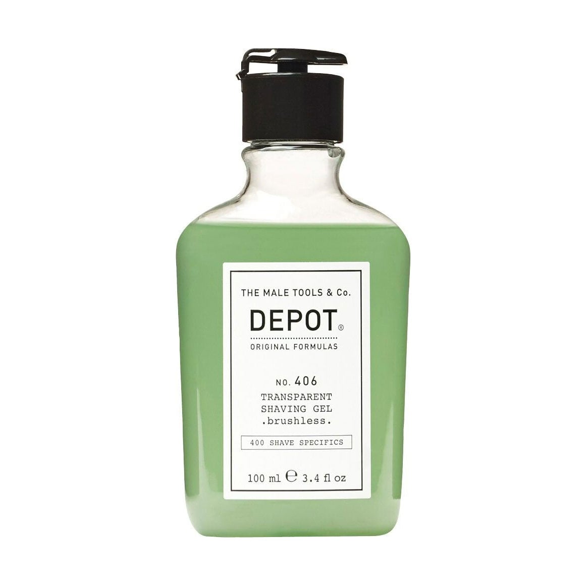 Гель для гоління Depot 406 Transparent Shaving Gel без піни, 100 мл