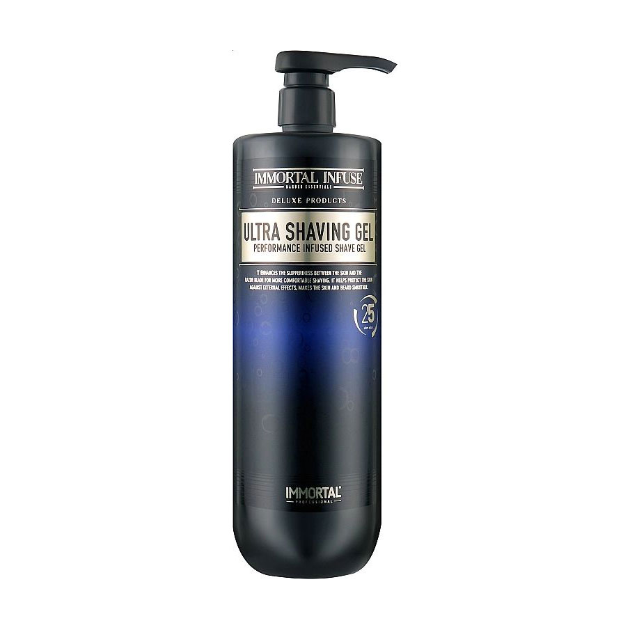 Гель для гоління Immortal NYC Infuse Ultra Shaving Gel чоловічий, з дозатором, 1 л