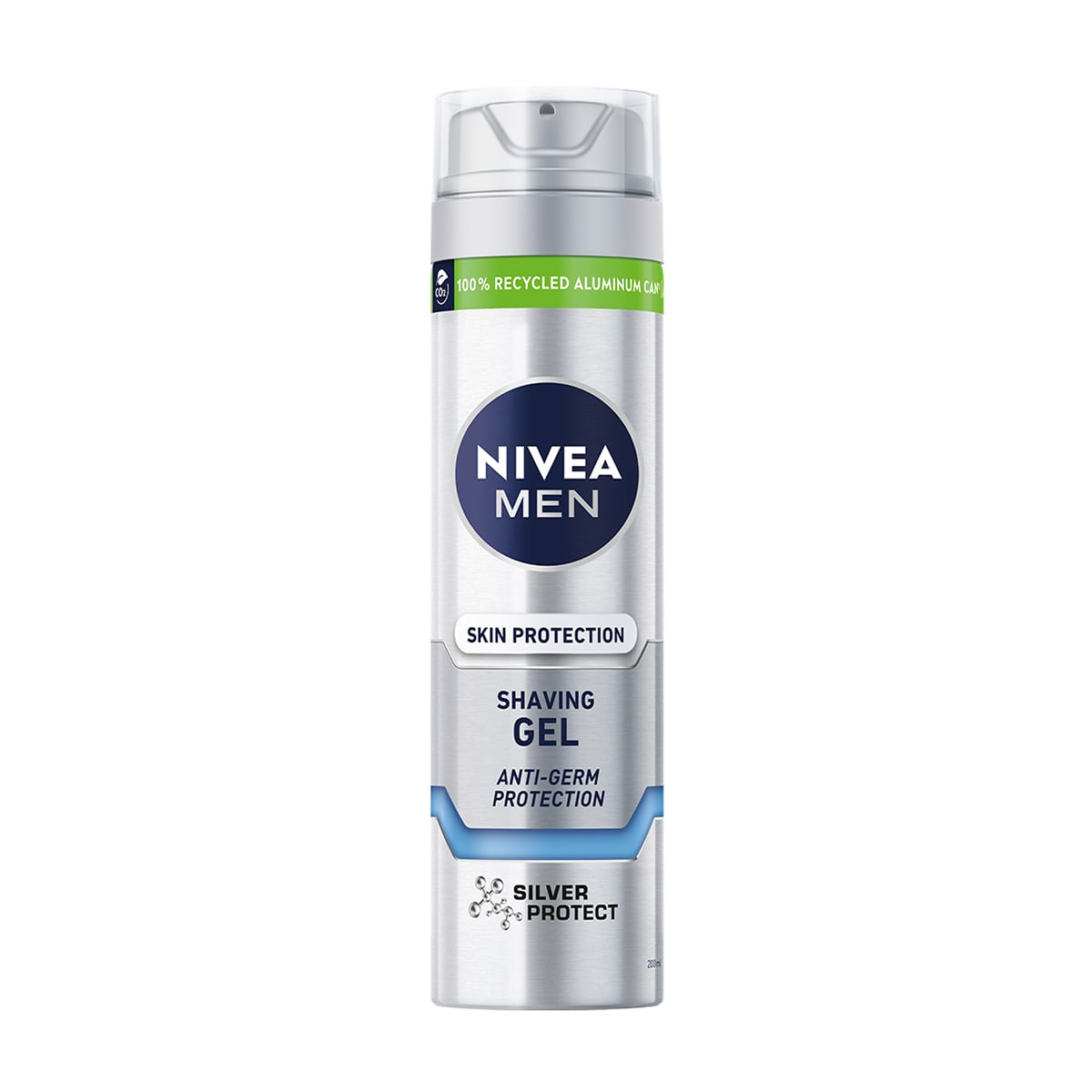 Гель для гоління NIVEA MEN Срібний захист, 200 мл