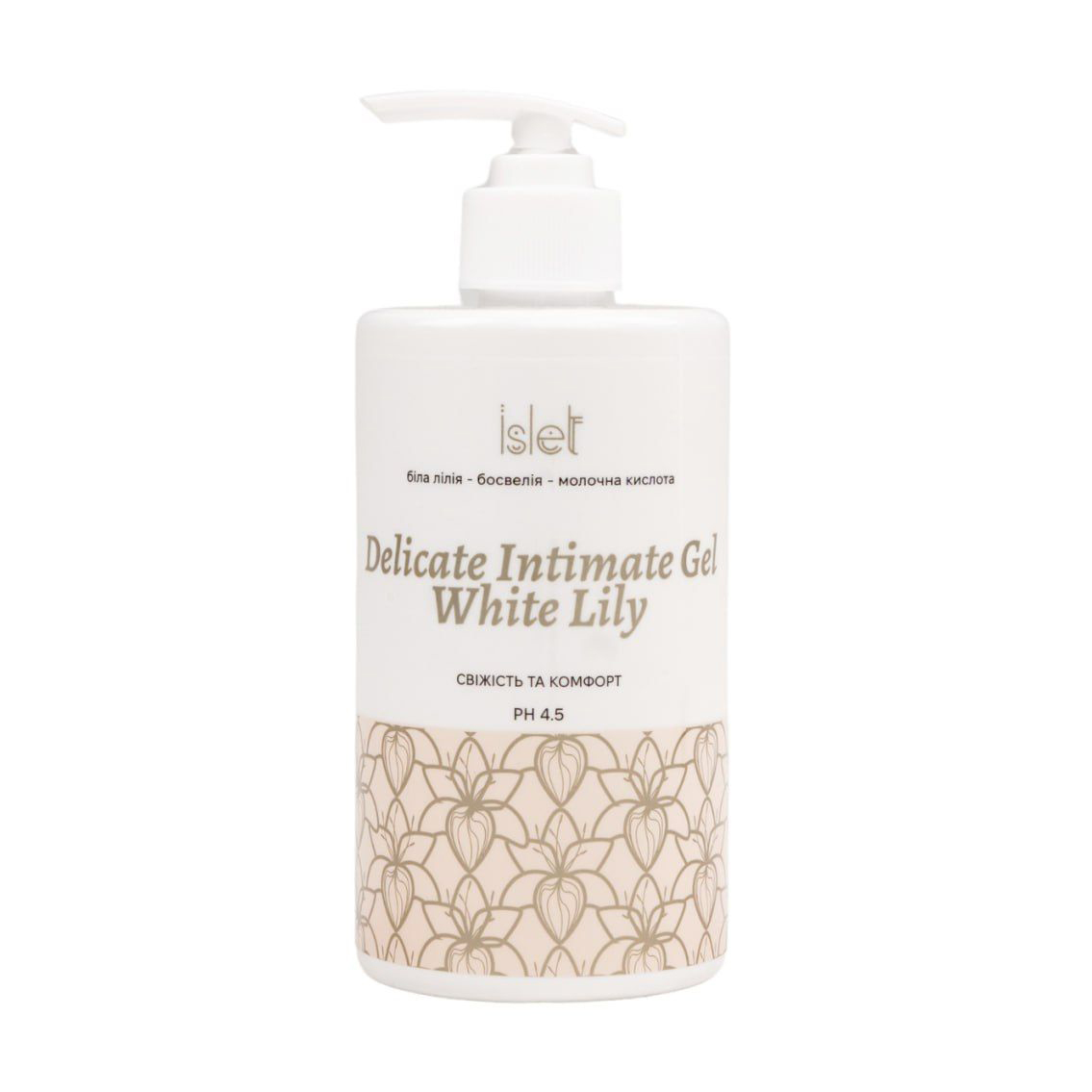 Гель для інтимної гігієни Islet Delicate Intimate Gel pH 4.5 Біла лілія, 500 мл