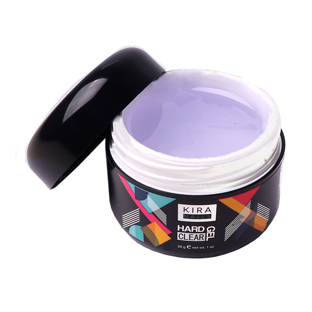 Гель для нарощування нігтів Kira Nails Hard Gel, Clear, 30 г
