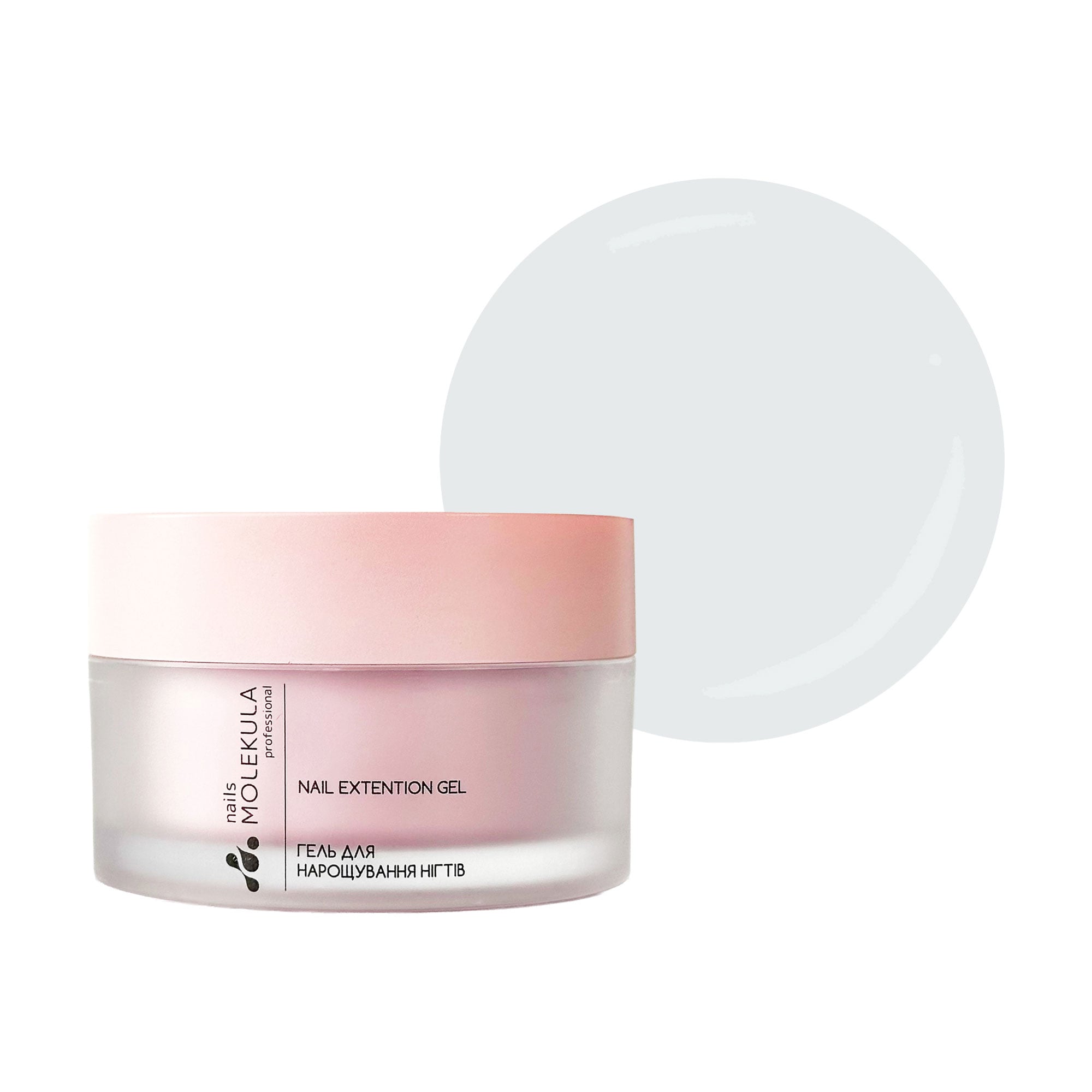 Гель для нарощування нігтів Nails Molekula Professional Builder Gel Mousse, MB201 Soft Milk, 30 мл