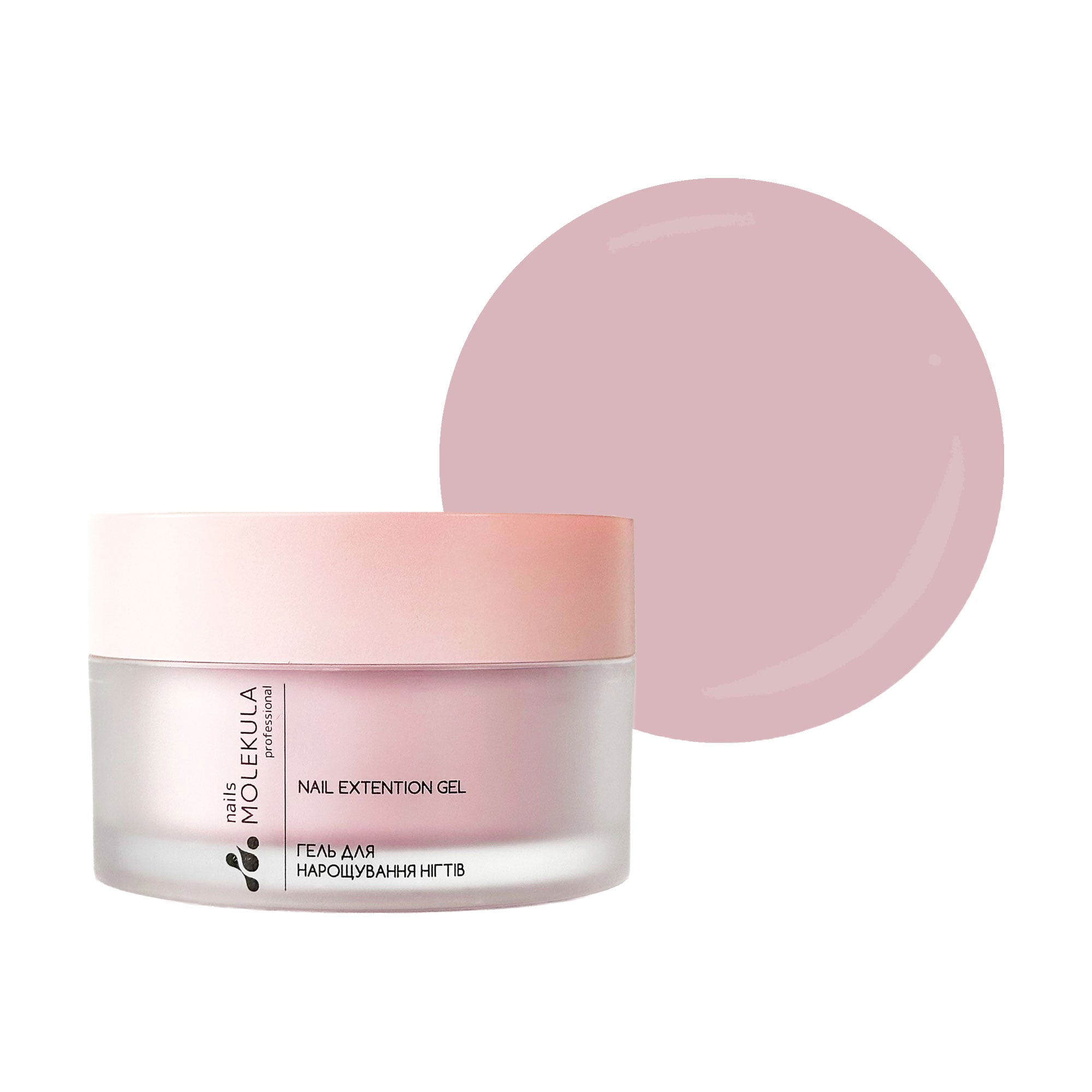 Гель для нарощування нігтів Nails Molekula Professional Builder Gel Mousse, MB206 Dark Cover, 30 мл