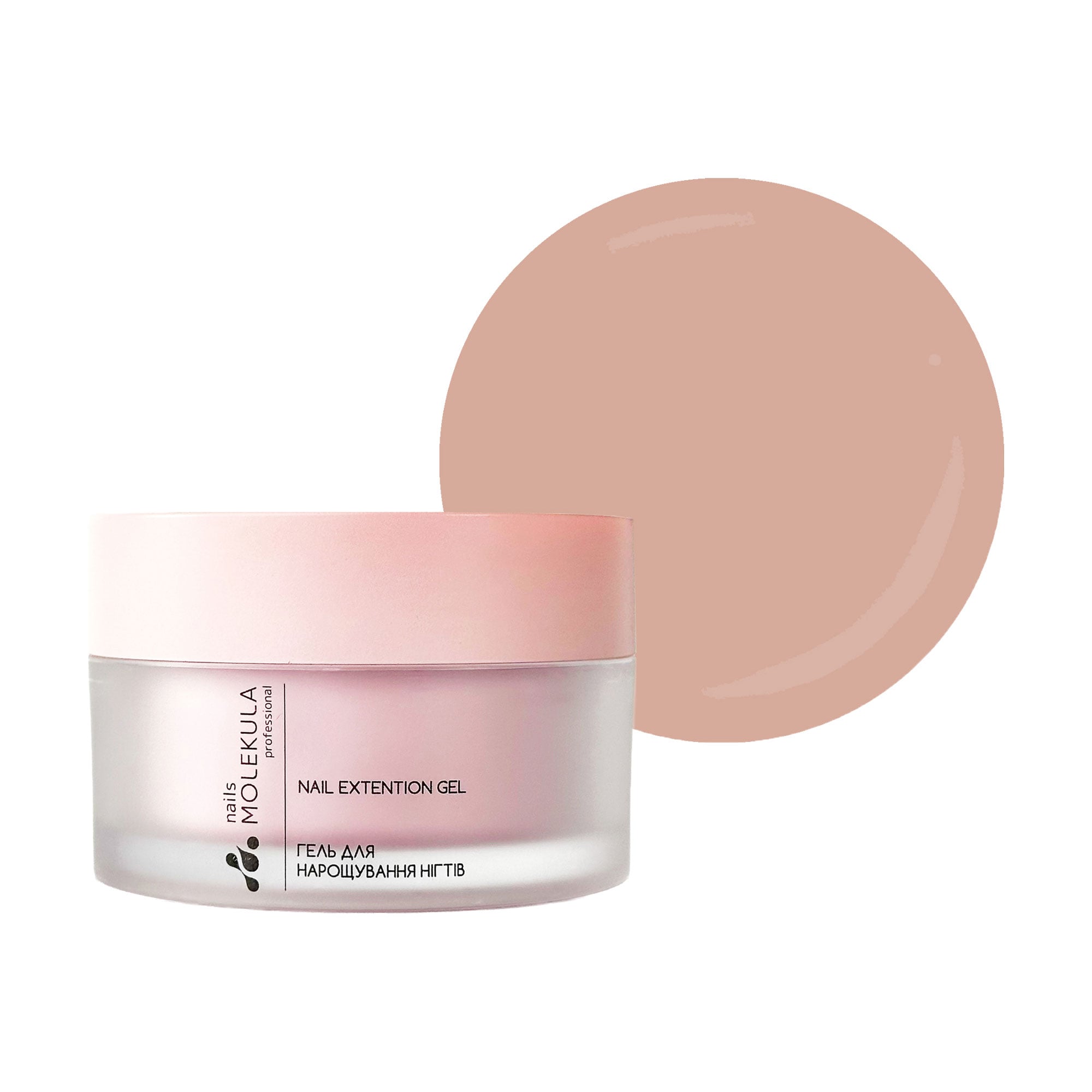 Гель для нарощування нігтів Nails Molekula Professional Builder Gel Mousse, MB211 Warm Beige, 30 мл
