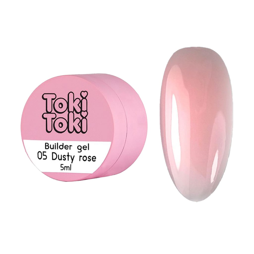 Гель для нарощування нігтів Toki Toki Builder Gel 05 Dusty Rose, 5 мл