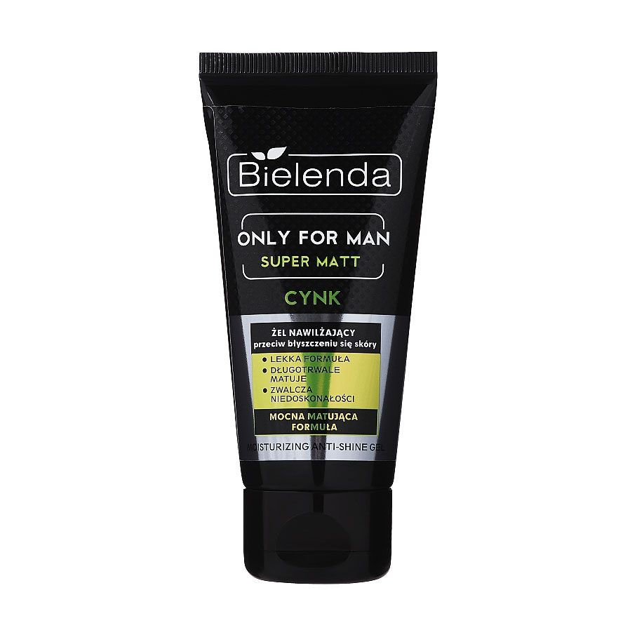 Гель для обличчя Bielenda Only for men, зволожувальний Super mat, 50 мл