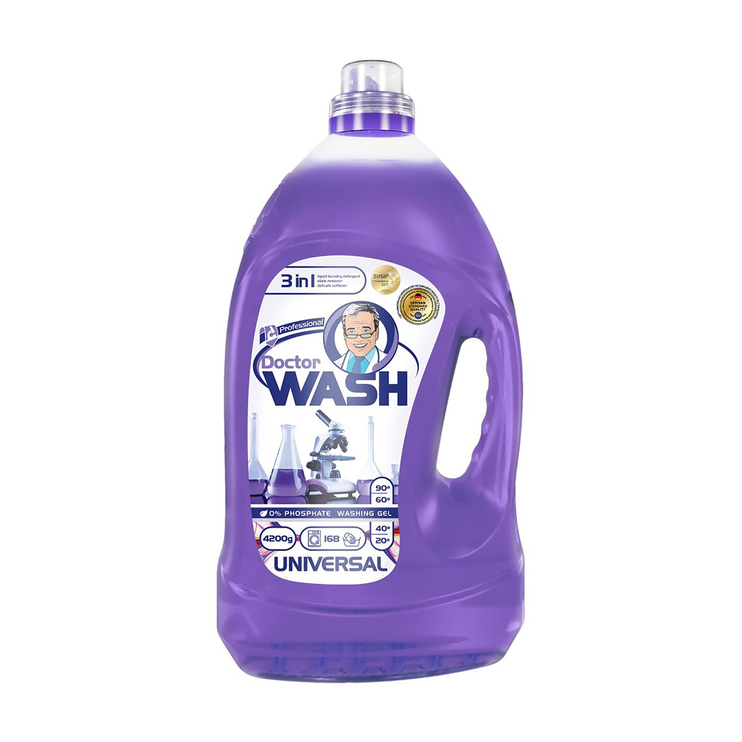 Гель для прання Doctor Wash Universal, 168 циклів прання, 4.2 кг