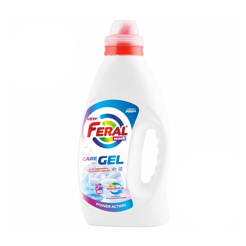 Гель для прання Feral Wash Universal Care Gel, 30 циклів прання, 1.5 л