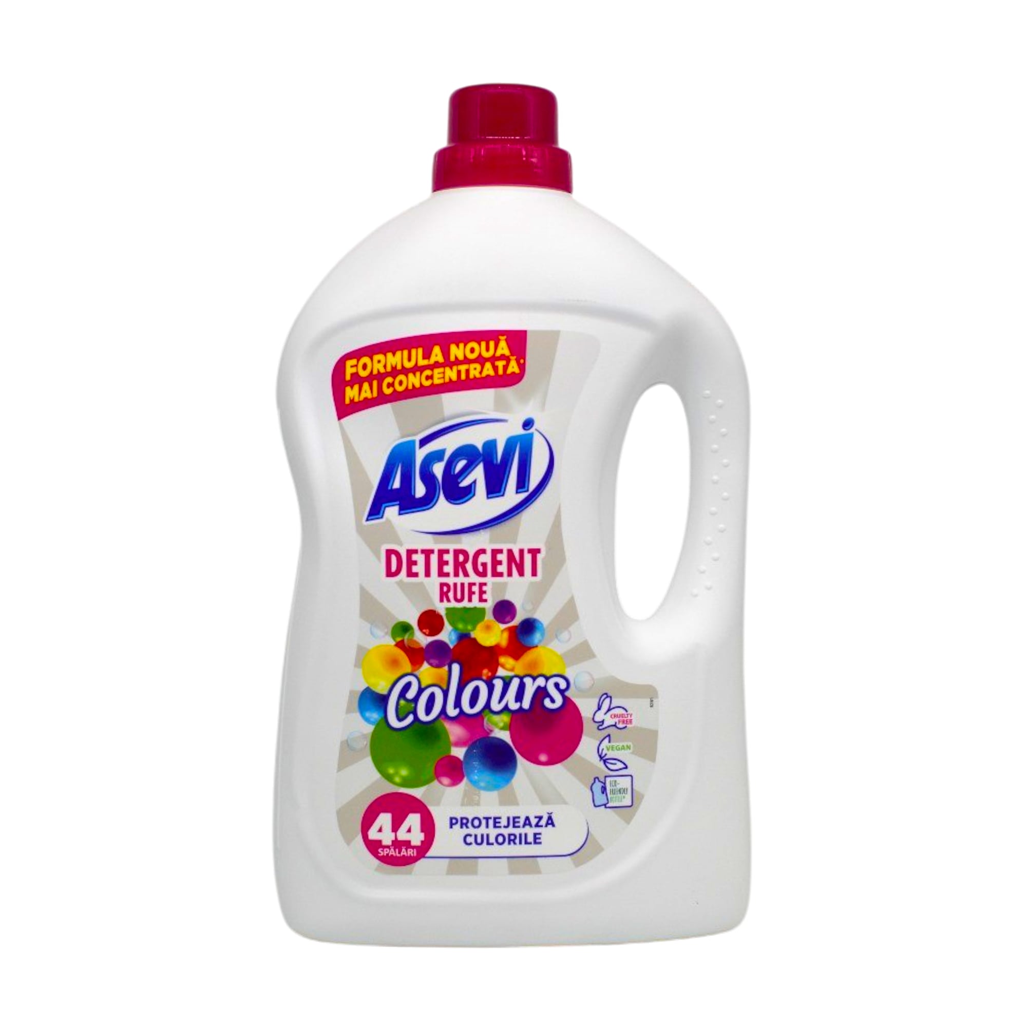 Гель для прання кольорових речей Asevi Colours, 44 цикли прання, 2.376 л