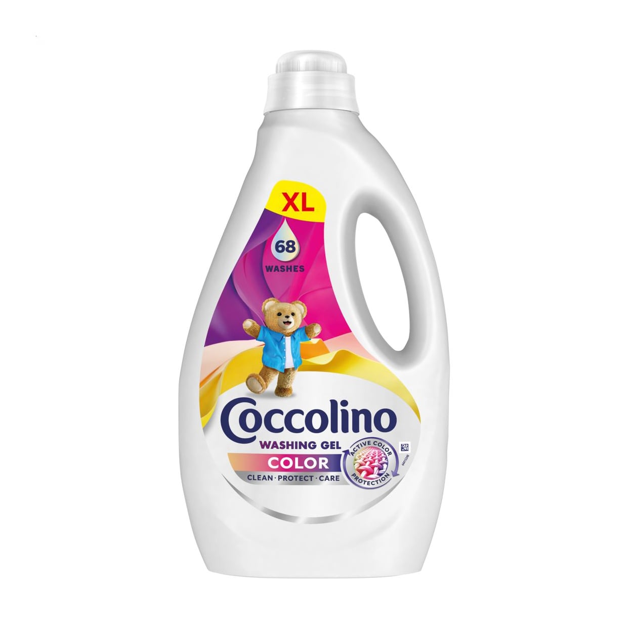 Гель для прання кольорових речей Coccolino Care Color 68 циклів прання, 2.72 л