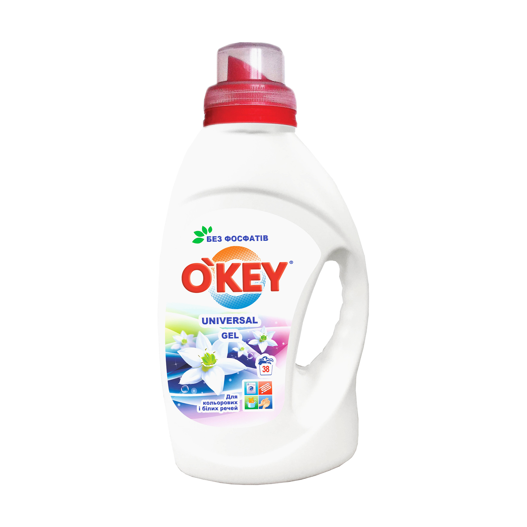 Гель для прання O'key Universal 38 циклів прання, 1.5 л