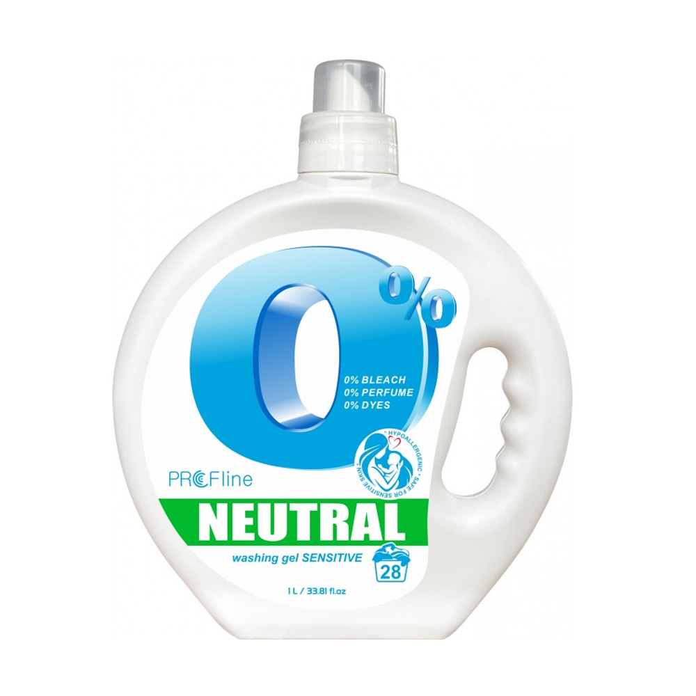 Гель для прання PROFline Neutral Sensitive Washing Gel Гіпоалергенний, 28 циклів прання, 1 л