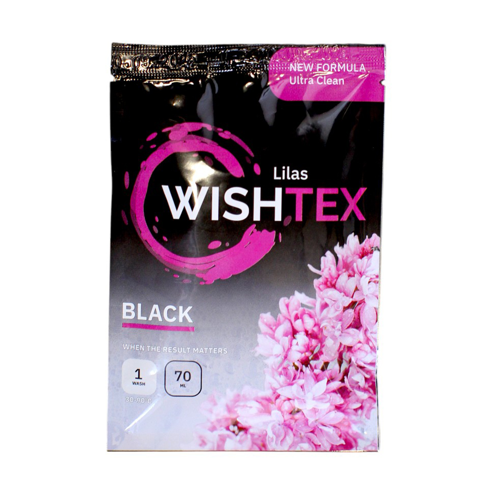 Гель для прання WishTex Black Lilas, 1 цикл прання, 70 мл
