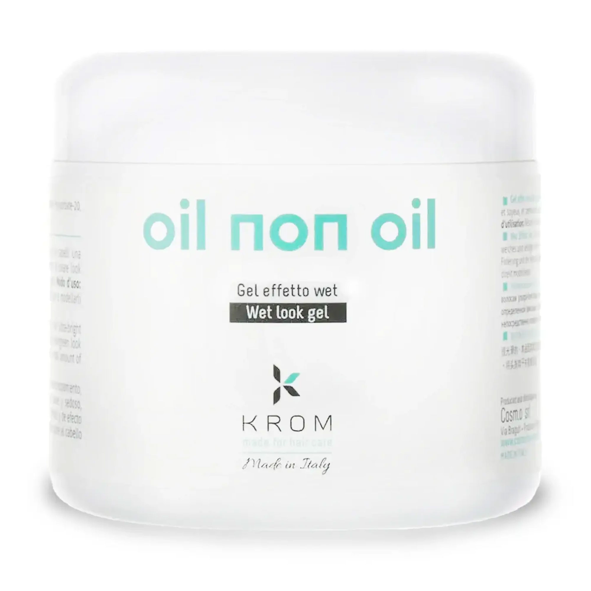 Гель для створення ефекту мокрого волосся Krom Oil Non Oil Wet Look Gel, 500 мл