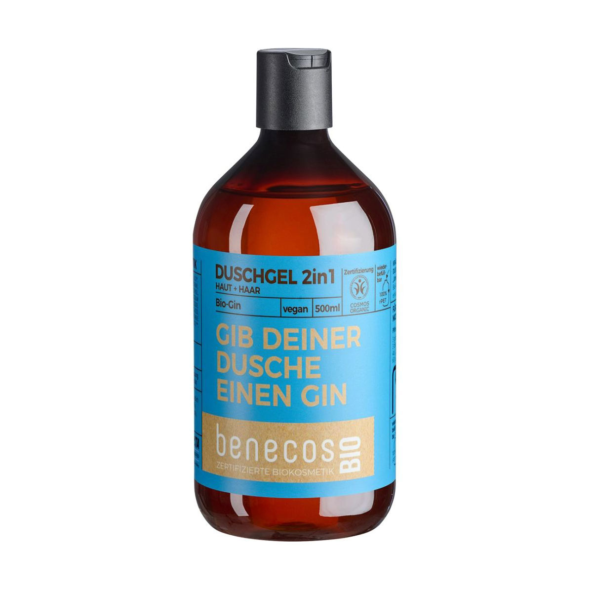 Гель для тіла та волосся 2 в 1 Benecos Shower Gel 2 in 1 Organic Olive Gin, 500 мл