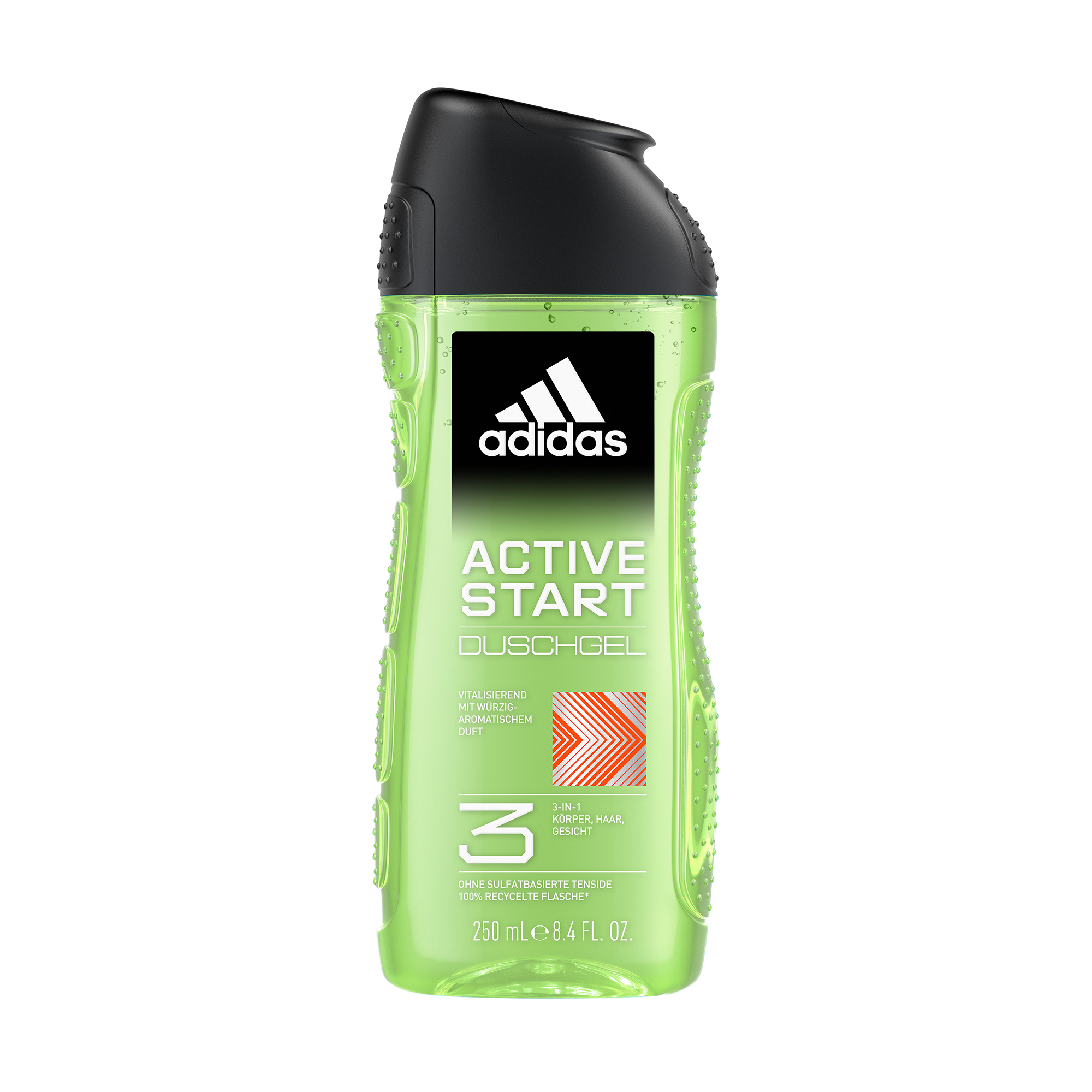 Гель для тіла, волосся та обличчя Adidas Active Start Shower Gel 3 in 1 чоловічий, 250 мл