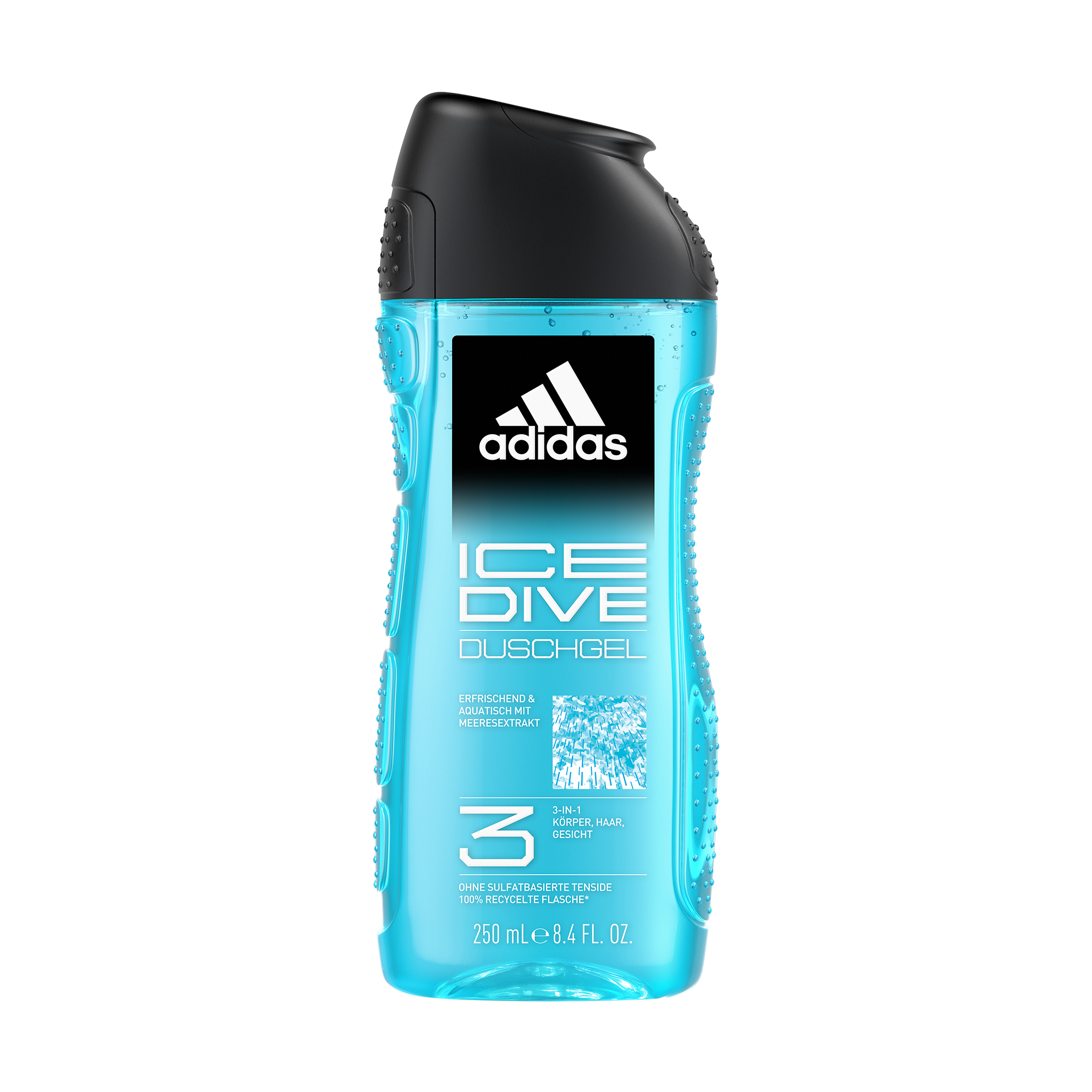 Гель для тіла, волосся та обличчя Adidas Ice Dive Shower Gel 3 in 1 чоловічий, 250 мл