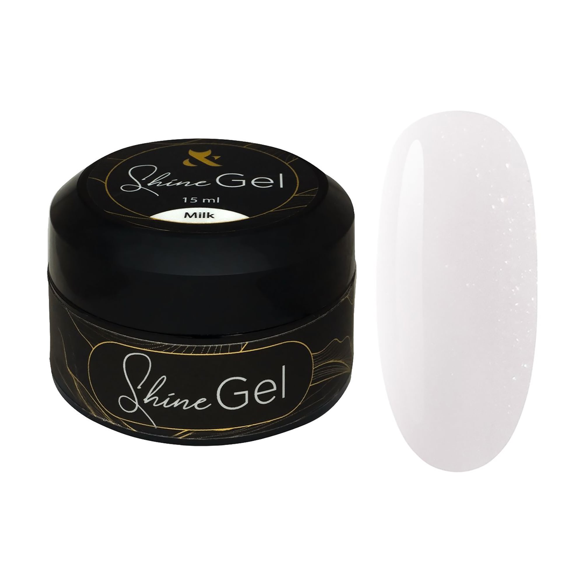 Гель для укріплення натуральних нігтів F.O.X Shine Gel, Milk, 15 мл