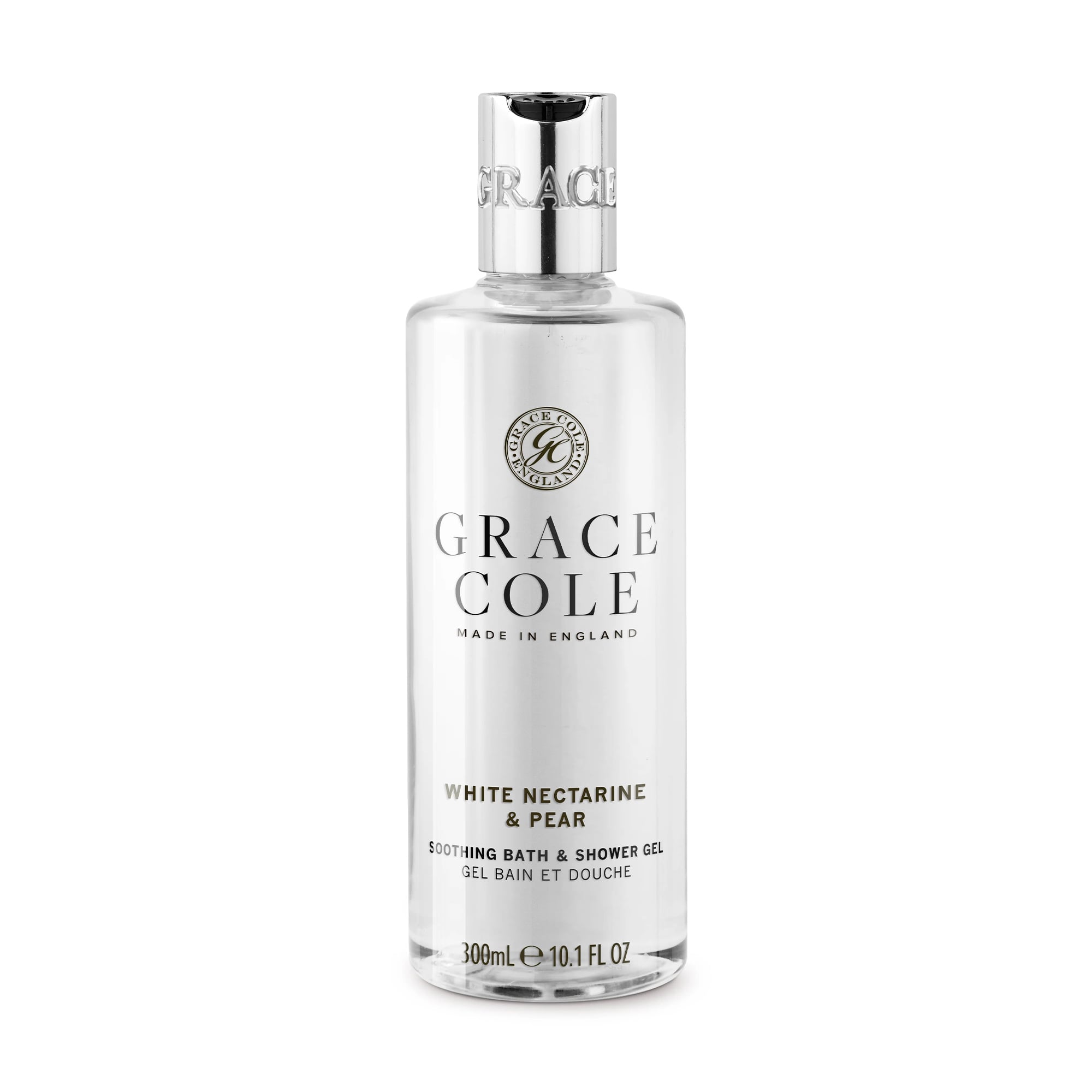 Гель для ванни та душу Grace Cole Soothing Bath &amp; Shower Gel White Nectarine &amp; Pear, 300 мл
