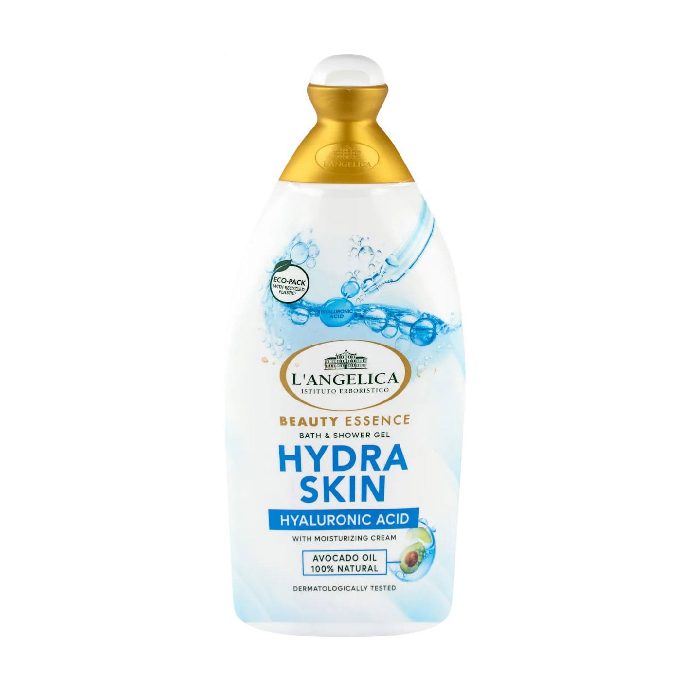 Гель для ванни та душу L'angelica Beauty Essence Hydra Skin Bath &amp; Shower Gel з гіалуроновою кислотою, 500 мл