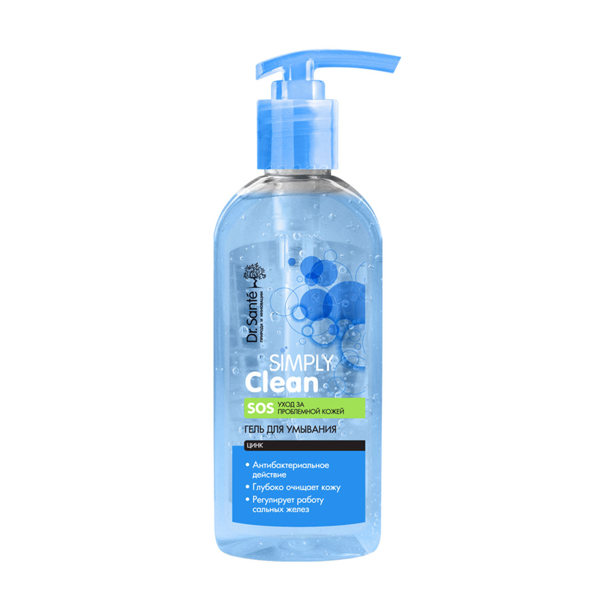 Гель для вмивання Dr. Sante Simply Clean SOS для  проблемної шкіри, 200 мл