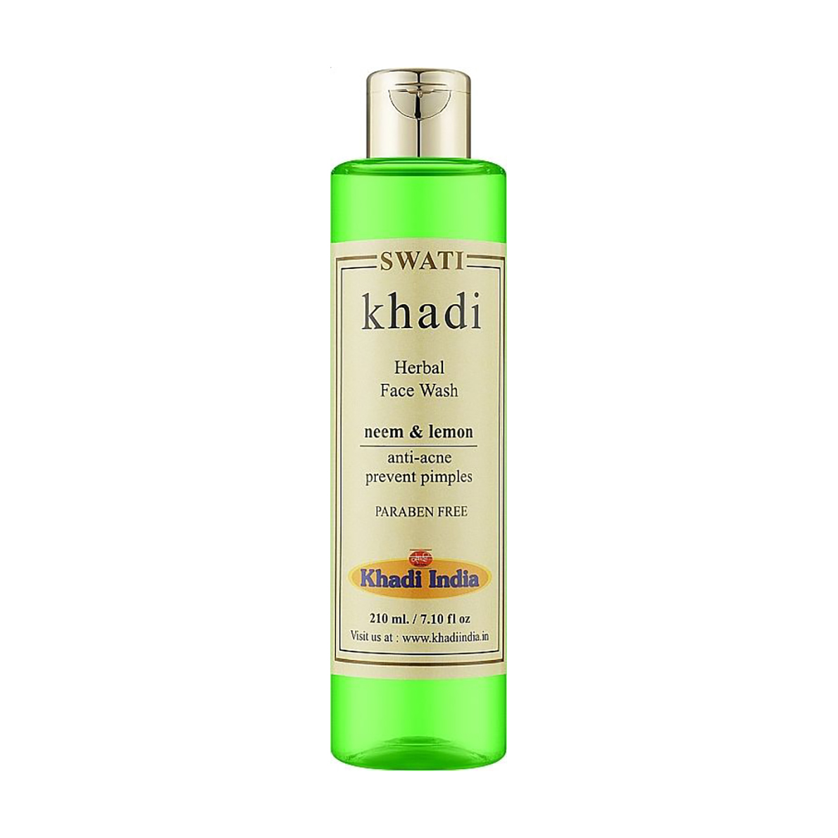 Гель для вмивання Khadi Swati Herbal Face Wash Нім та лимон, 210 мл