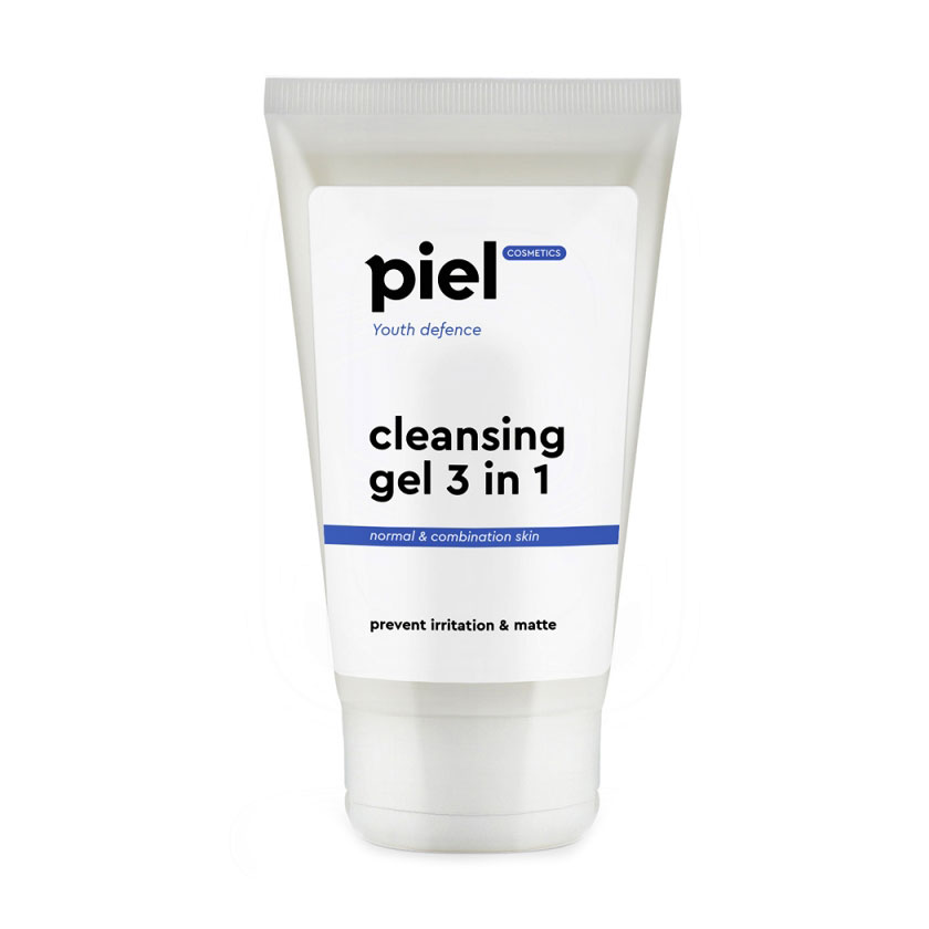 Гель для вмивання обличчя Piel Cosmetics Youth Defence Cleansing Gel 3 in 1 для нормальної та комбінованої шкіри, 150 мл