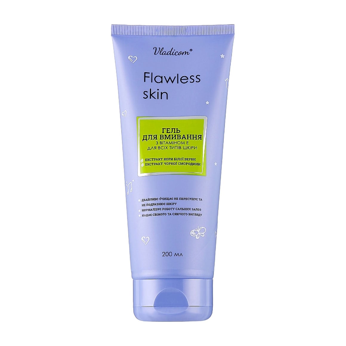 Гель для вмивання Владіком Flawless Skin з вітаміном Е для всіх типів шкіри, 200 мл