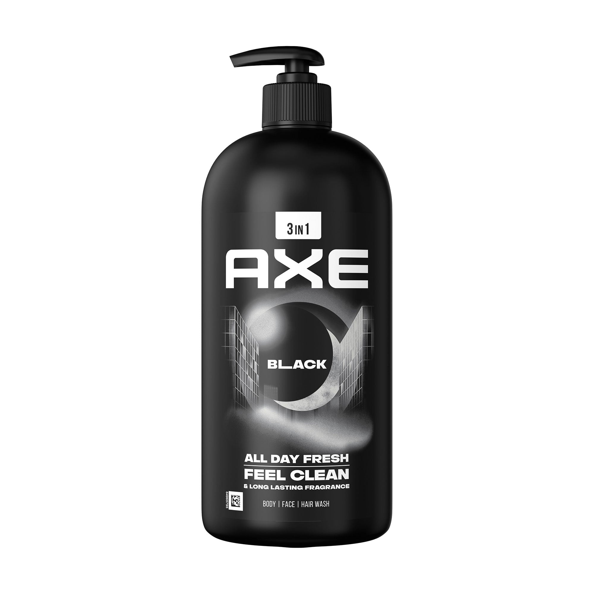 Гель для волосся, обличчя та тіла 3 в 1 Axe Black All Day Fresh Body Face Hair Wash, 900 мл