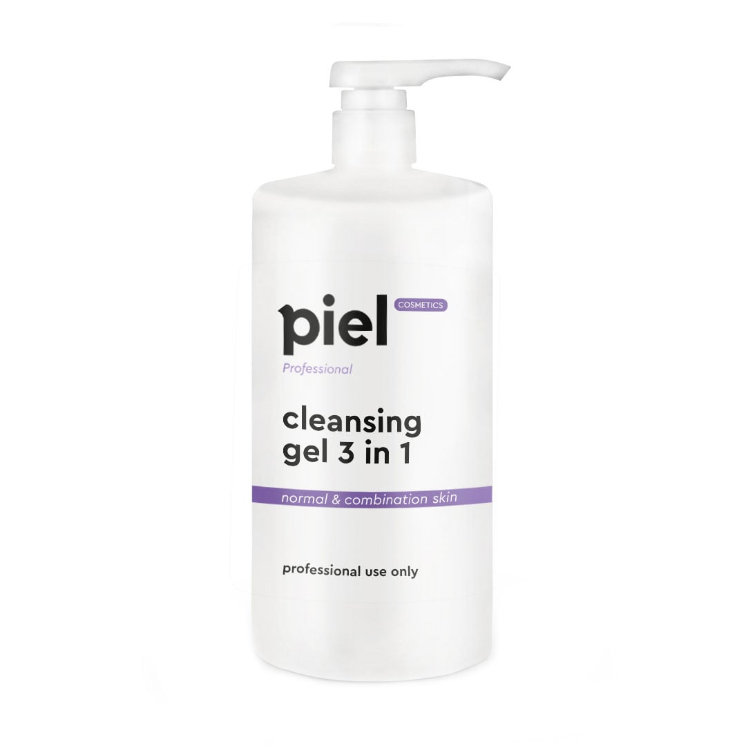 Гель для зняття макіяжу Piel Cosmetics Professional Cleansing Gel 3 in 1 для професійного використання, 1 л