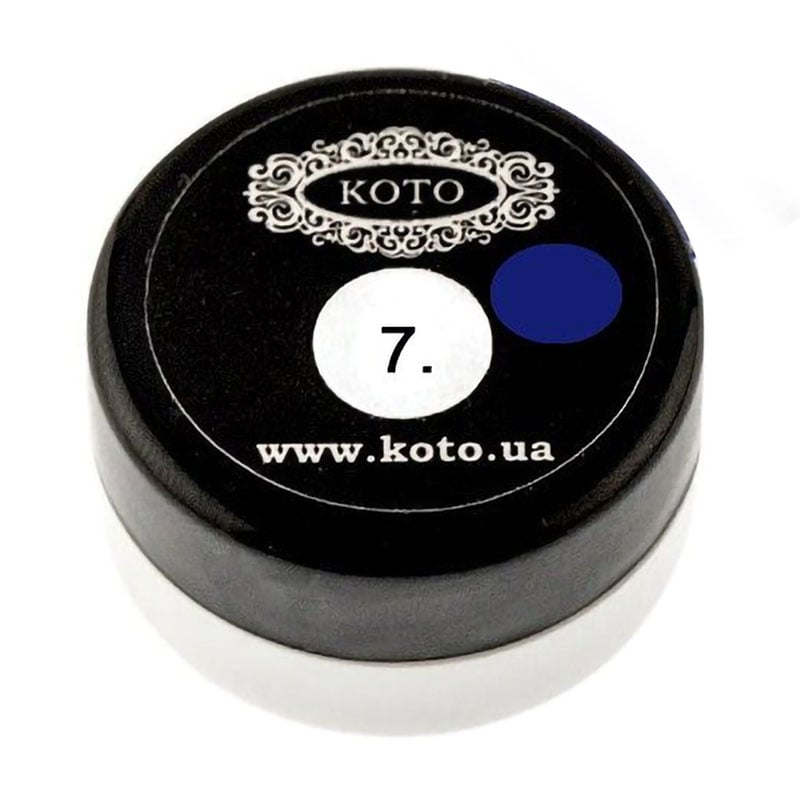 Гель-фарба для нігтів KOTO 7 Синя, 5 мл