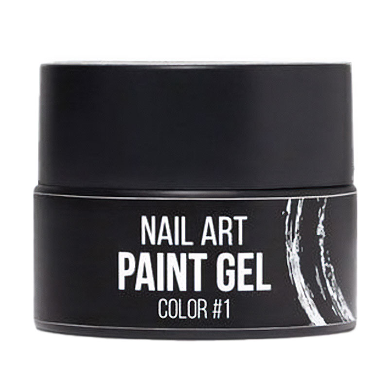 Гель-фарба для нігтів NUB Paint Gel 01 Чорна, 5 г