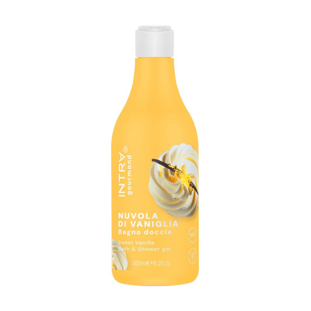 Гель-крем для душу та ванни Intra Sweet Vanilla Bath &amp; Shower Gel з ферментованим вівсом, 450 мл