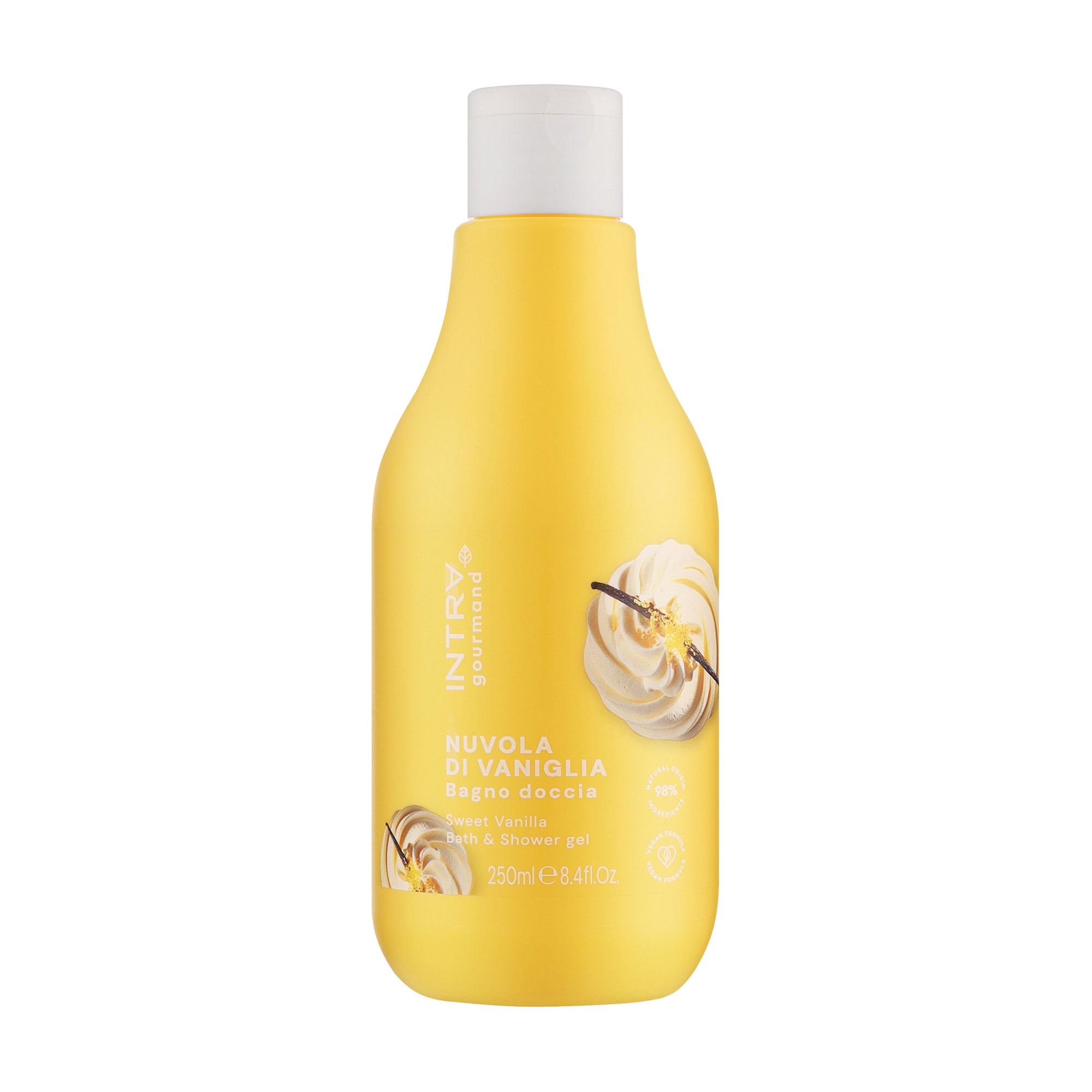 Гель-крем для душу та ванни Intra Sweet Vanilla Bath &amp; Shower Gel з ферментованим вівсом, 250 мл