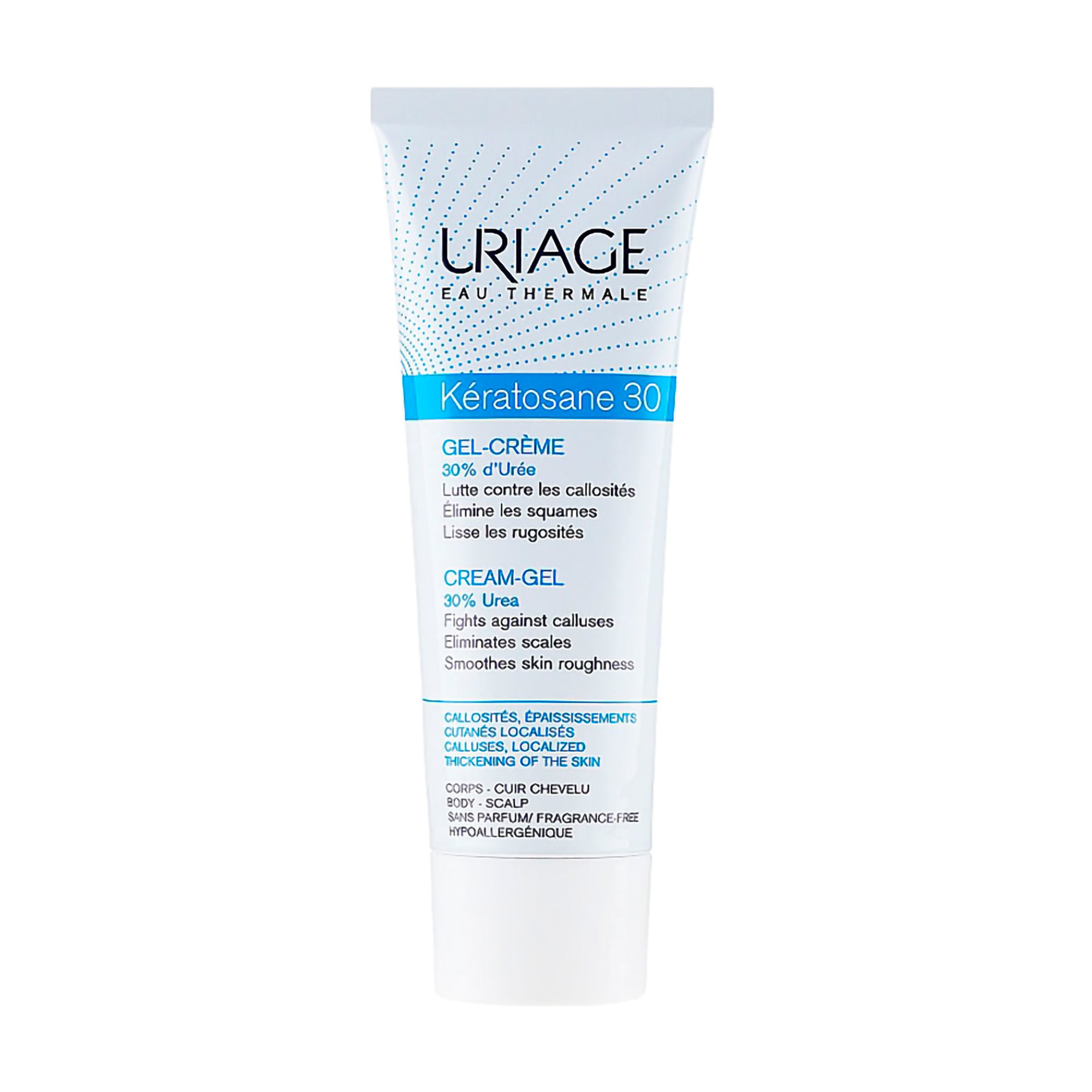Гель-крем для мозолистих утворень та локалізованих потовщень Uriage Keratosane 30 Gel-Cream, 75 мл