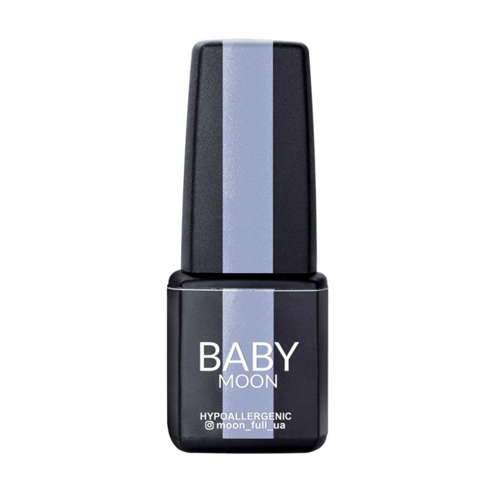 Гель-лак для нігтів Baby Moon Full Baby Cold Ocean Gel Polish 018 Сіро-блакитний з ліловим відтінком, 6 мл
