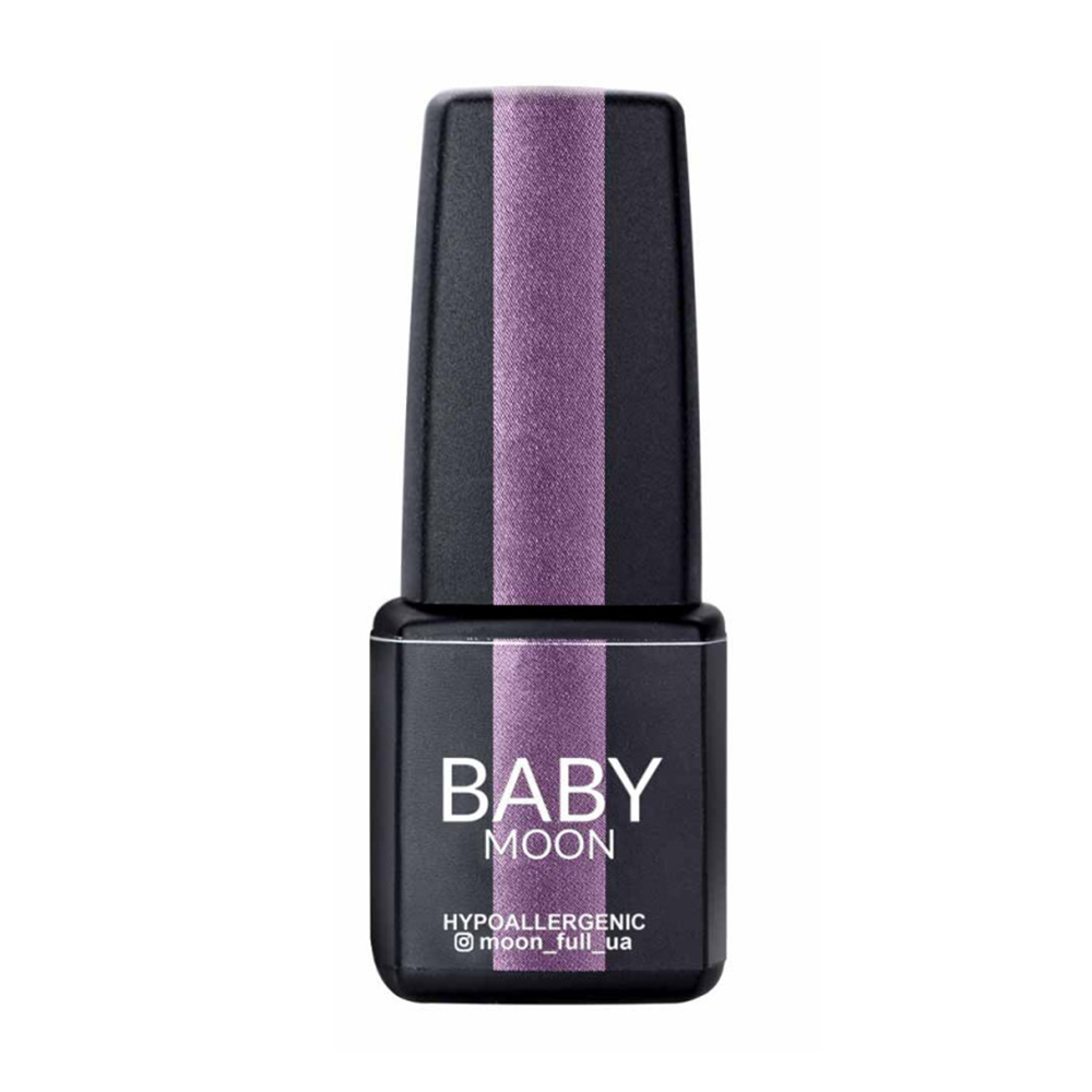 Гель-лак для нігтів Baby Moon Full Baby Dance Diamond Gel Polish 004 Світло-бузковий із золотистим шимером, 6 мл