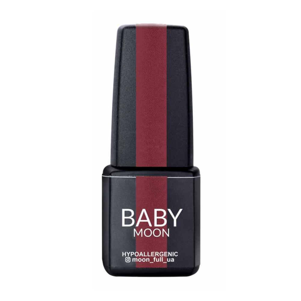 Гель-лак для нігтів Baby Moon Full Baby Dance Diamond Gel Polish 005 Темно-рожевий вінтажний з дрібним шимером, 6 мл