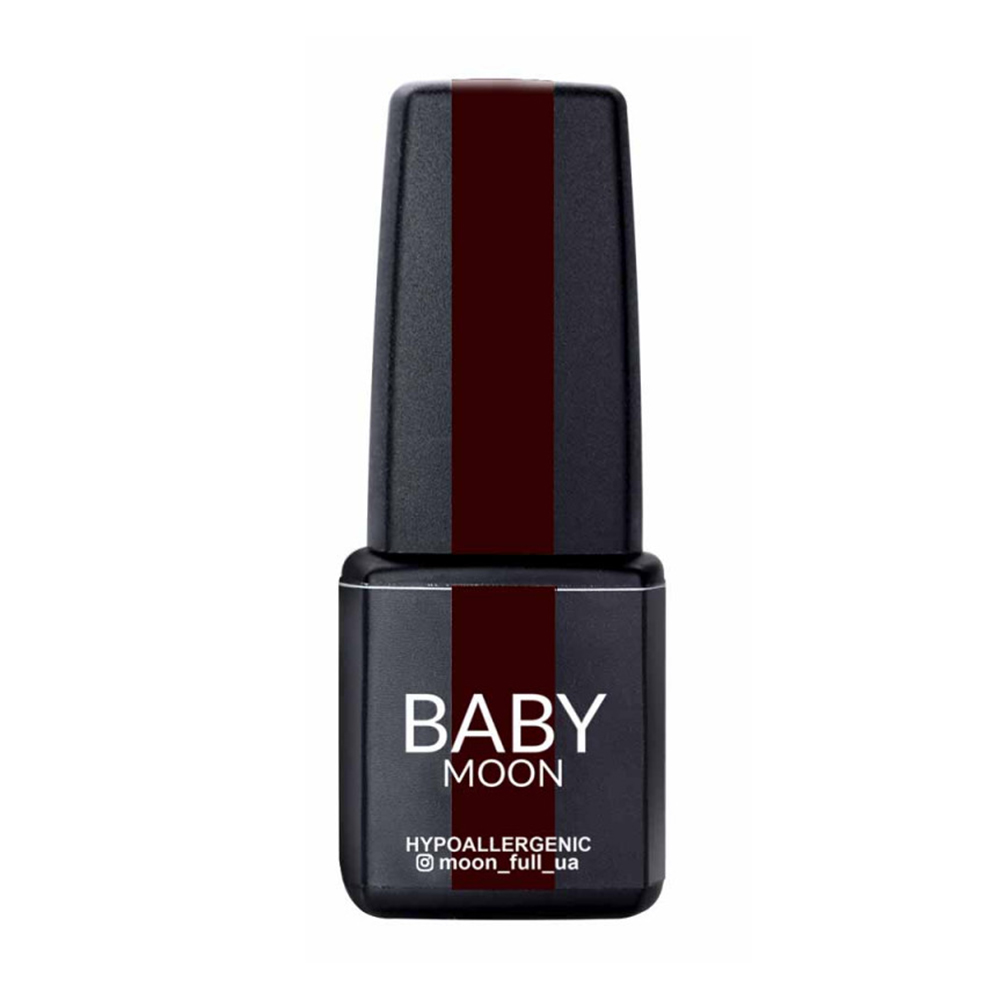 Гель-лак для нігтів Baby Moon Full Baby Dance Diamond Gel Polish 010 Шоколадно-вишневий з дрібним шимером, 6 мл