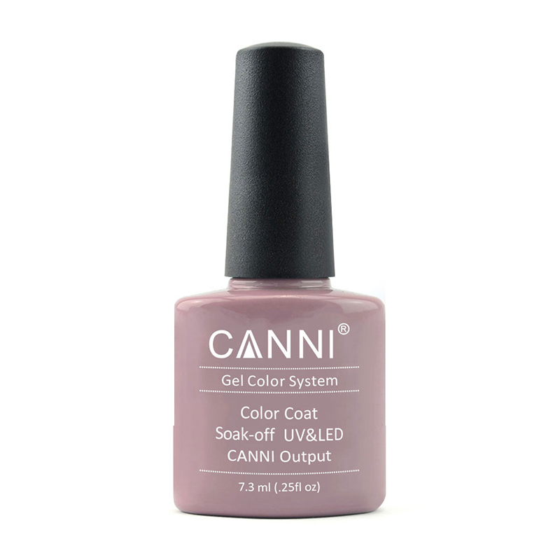 Гель-лак для нігтів Canni Gel Color System Color Coat Soak-off UV&amp;LED 049 Сіро-коричневий нюдовий, 7.3 мл