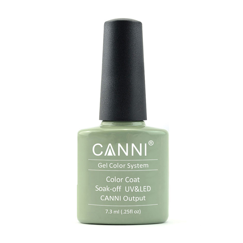 Гель-лак для нігтів Canni Gel Color System Color Coat Soak-off UV&amp;LED 153 Світло-оливковий, 7.3 мл