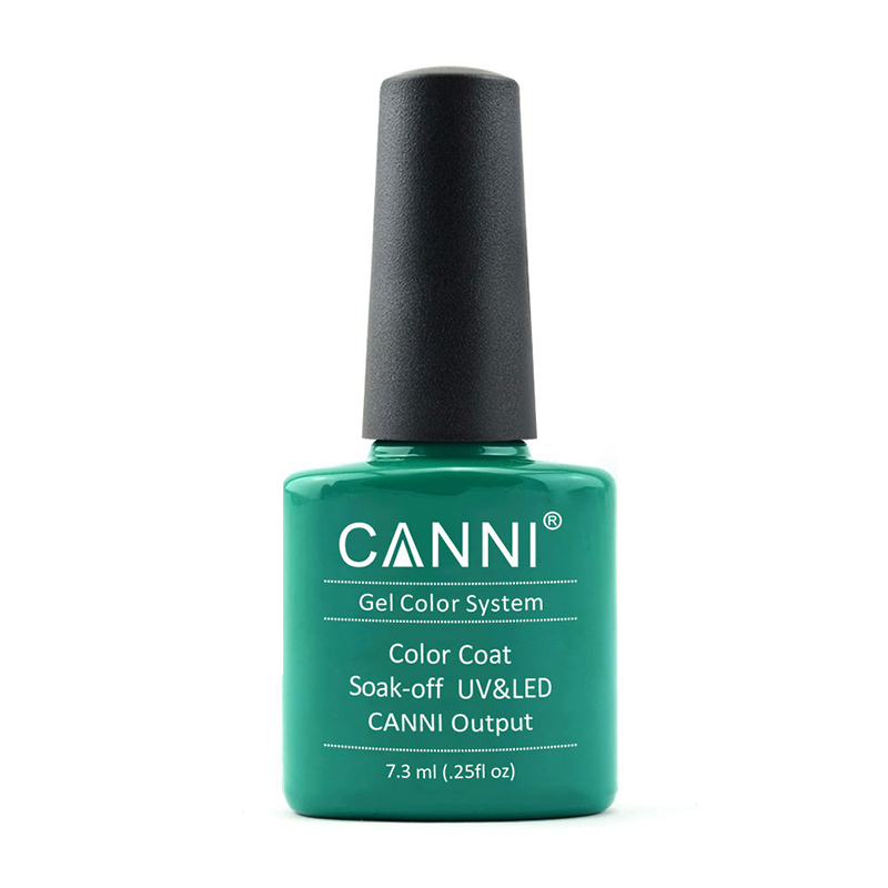 Гель-лак для нігтів Canni Gel Color System Color Coat Soak-off UV&amp;LED 174 Нефритовий, 7.3 мл