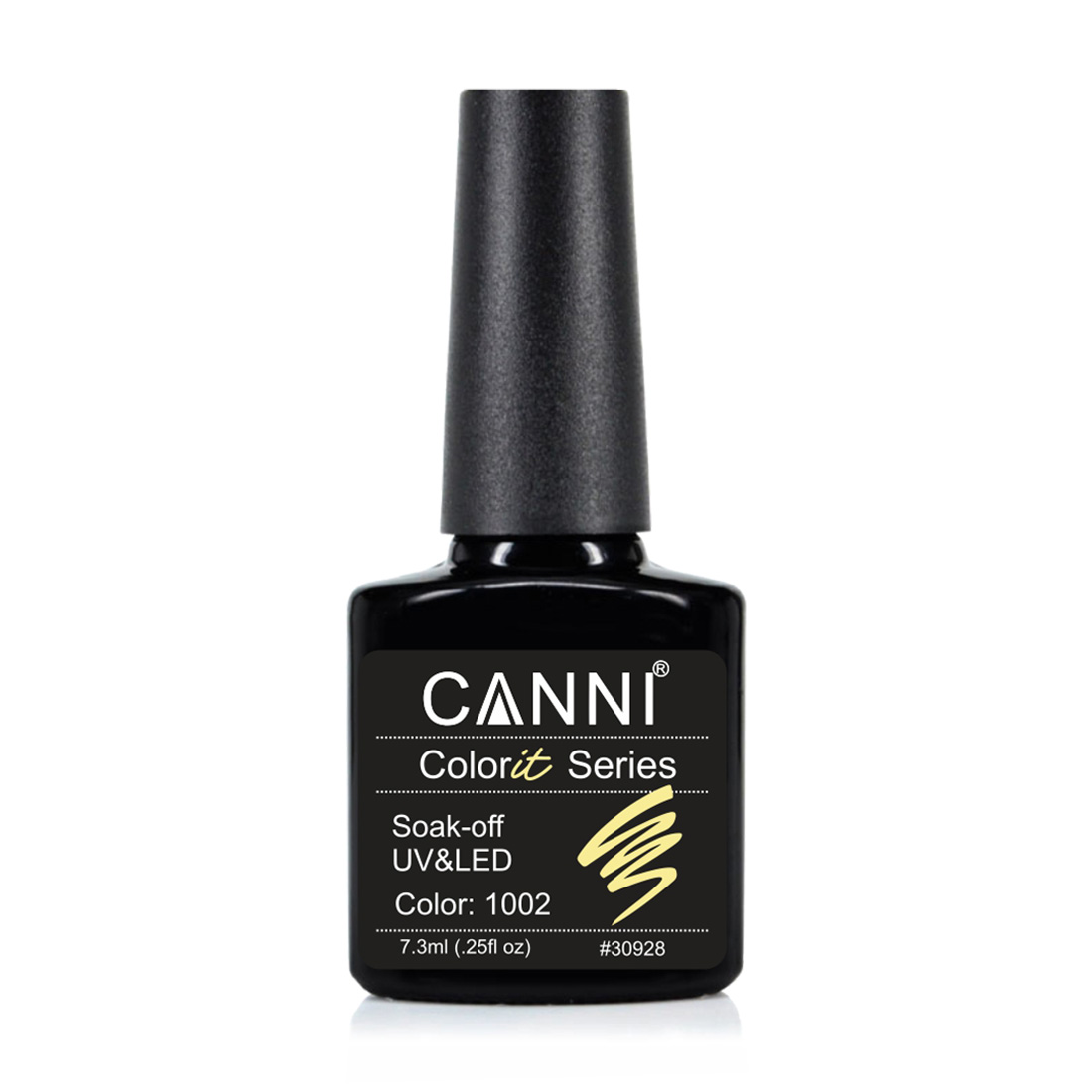 Гель-лак для нігтів Canni Gel Color System Soak-off UV&amp;LED Gel Polish 1002 Канарковий, 7.3 мл